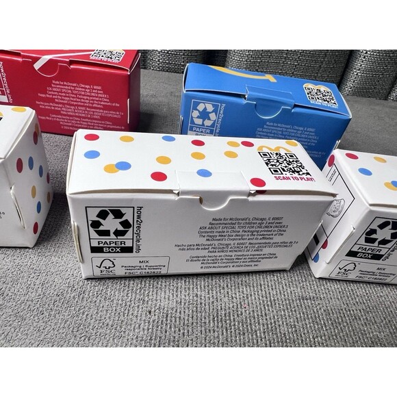 McDonalds Crocs Happy Meal Lot Mini Key Chains Toy 2024 Lot Open Box - Picture 8 of 8